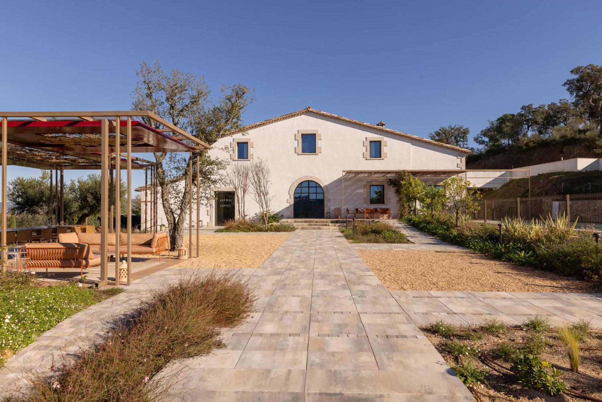 Can Bufi Espectacular Casa Con Piscina Interior Llagostera Exteriér fotografie
