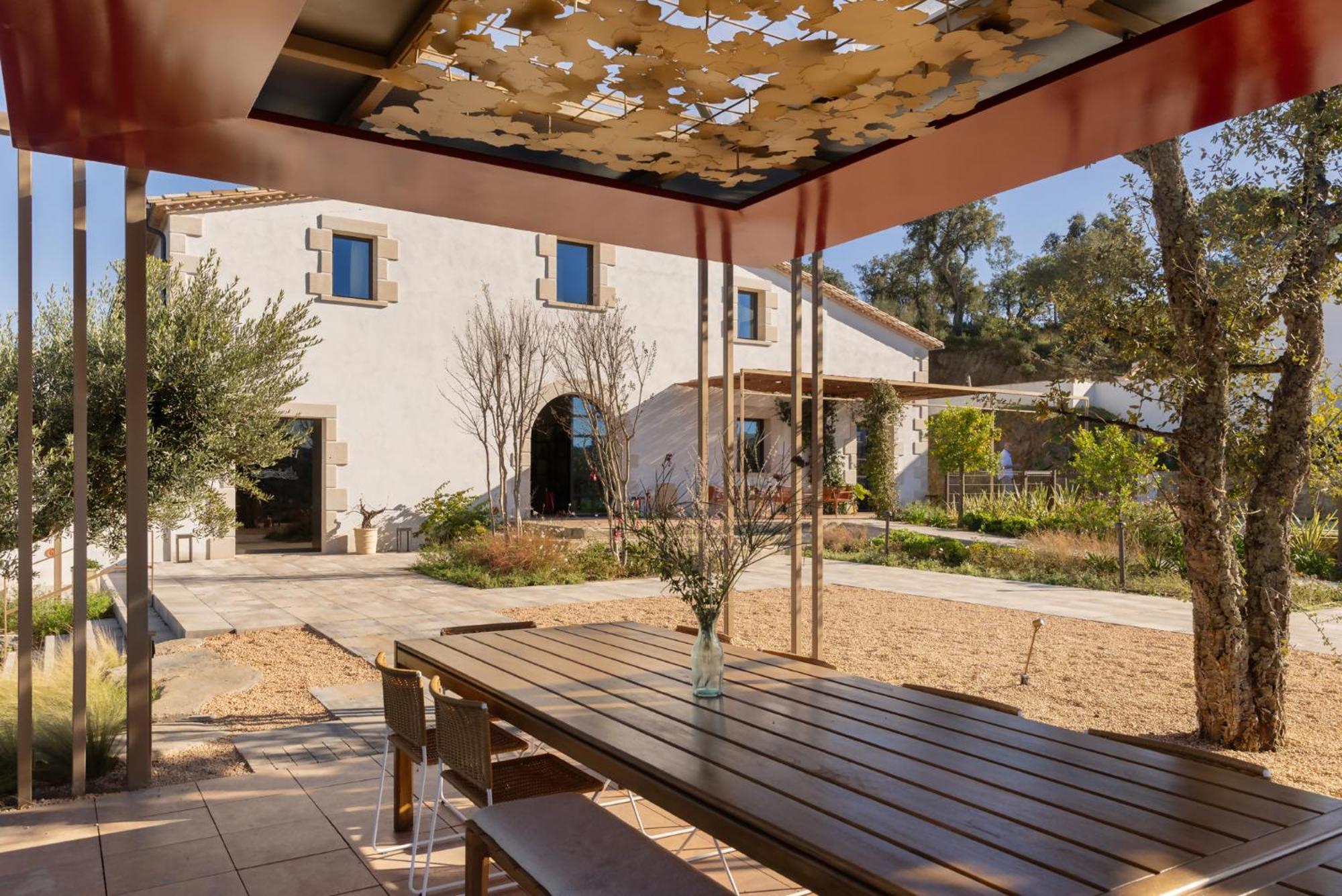 Can Bufi Espectacular Casa Con Piscina Interior Llagostera Exteriér fotografie